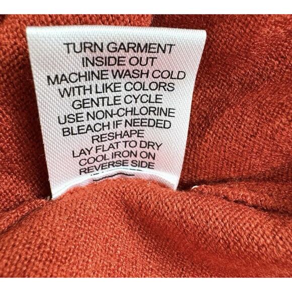 Love Ellie Stitch Fix Women’s Fall Rust Cross Back Sweater Autumn Size XS NWOT - Picture 5 of 5